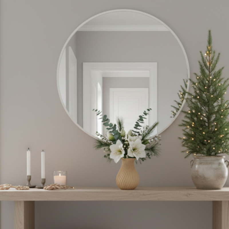 LYSA 12 cm beige Weihnachtsdeko nachhaltig