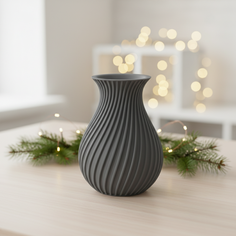 LYSA 12 cm grau Weihnachtsdeko